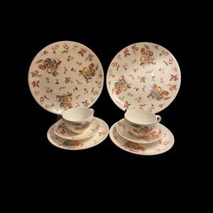 Vintage Fruit Fantasy Set by Yamaha Japan 8 piece-Hard to Find-Floral, Fruit-50s